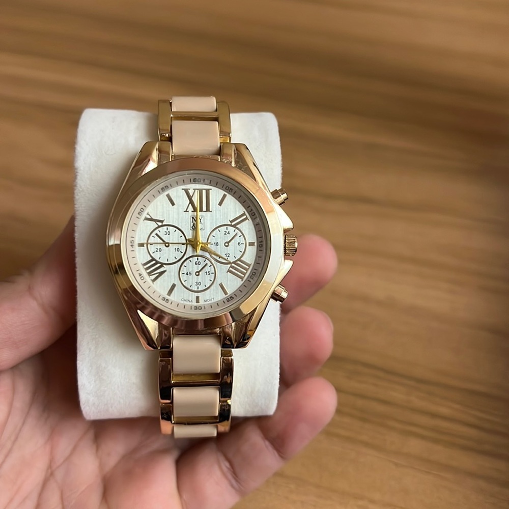NYC & Company Watch Pink/Gold
